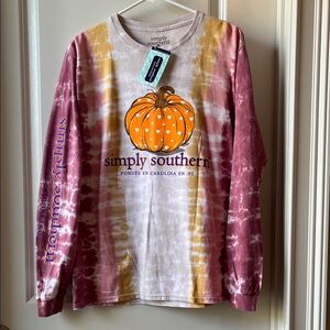 Simply Southern Multicolor Pumpkin / Labradoodle Shirt